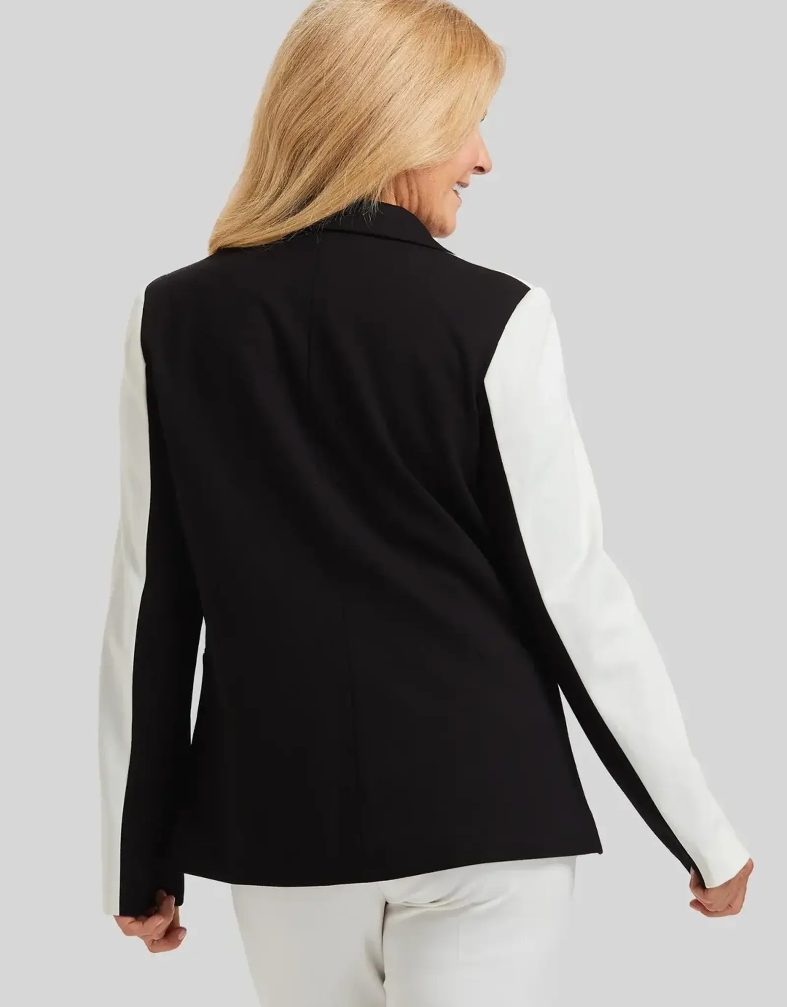 Peace of Cloth Peace of Cloth Axel Colorblock Blazer Oyster & Black
