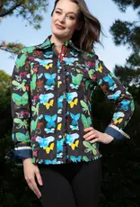 Tizzie Tizzie Cape Cod Black Butterfly Print Top