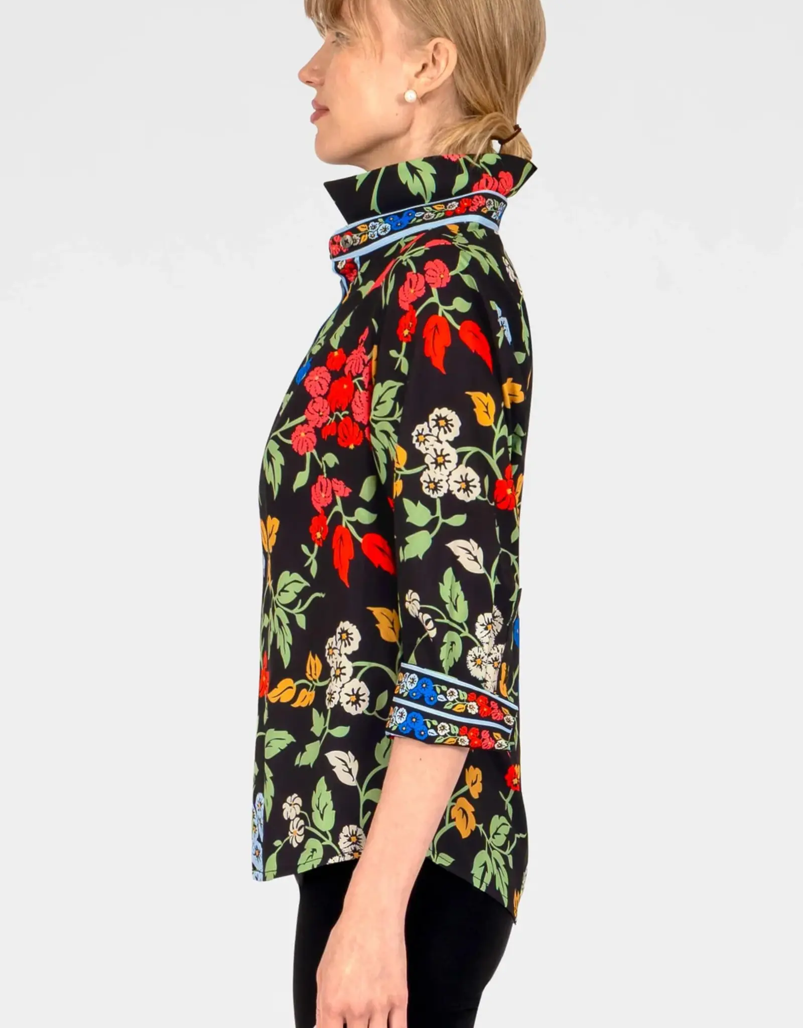 Gretchen Scott LLC Gretchen Scott Boyfriend Shirt Winter Garden