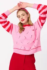 Shiraleah Shiraleah Candy Cane Relaxed Sweater
