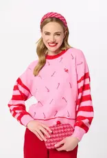 Shiraleah Shiraleah Candy Cane Relaxed Sweater