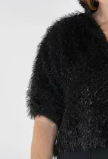 Emily McCarthy Emily McCarthy Estelle Top Black Tie Fringe