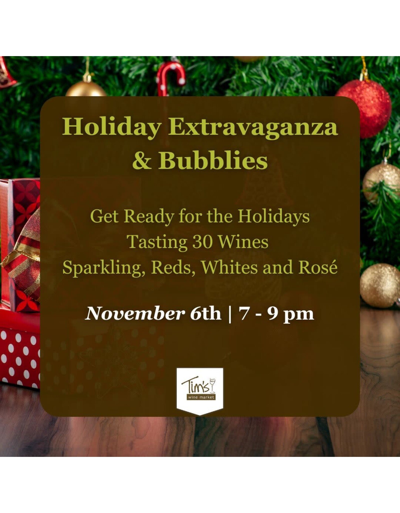 Sparkling & Holiday Wine Tasting @ TWM Orlando - November 6, 2025 | 7-9pm
