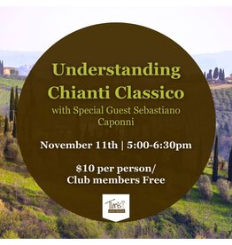 Understanding Chianti Classico @ TWM Orlando - November 11, 2025 | 5-6:30pm
