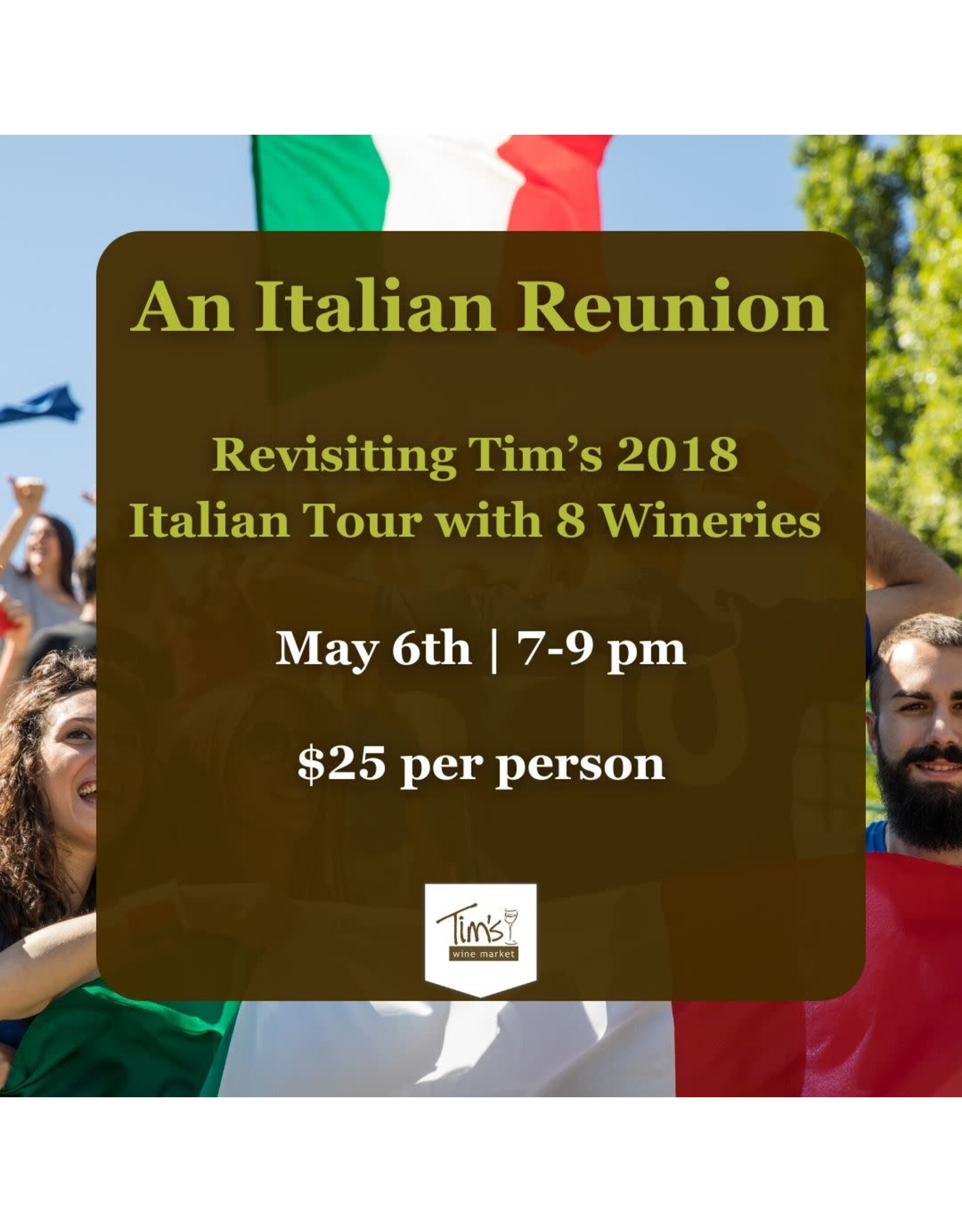 Italian Reunion @ TWM Orlando - April 6th, 2026 | 7-9pm