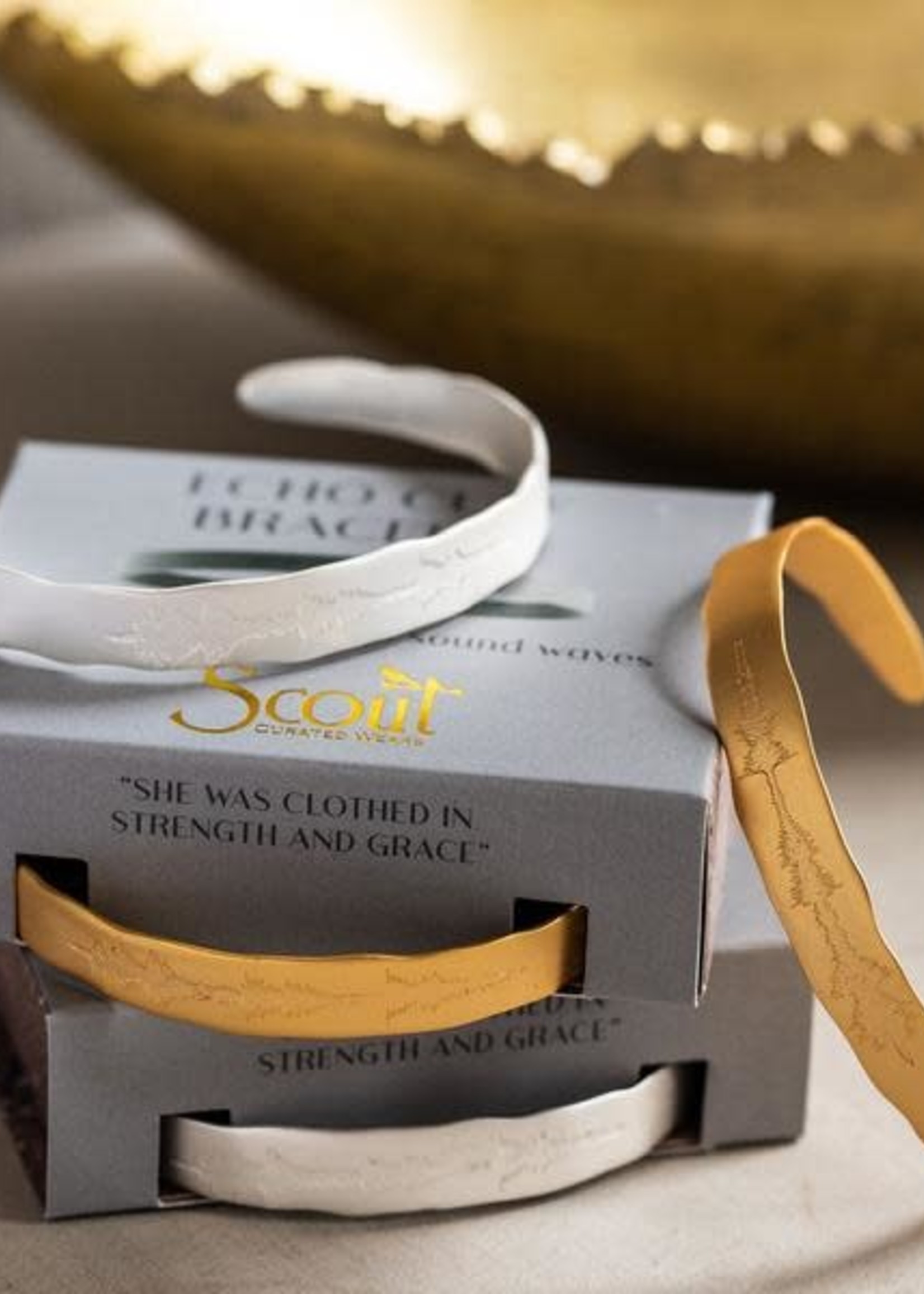 Scout Curated Wears Echo Cuff - Gold | You Make Me Happy When Skies Are Grey