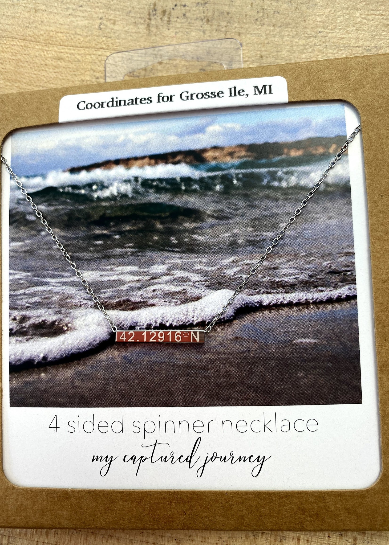Captured Journey Grosse Ile | 4 Sided Spinner Necklace