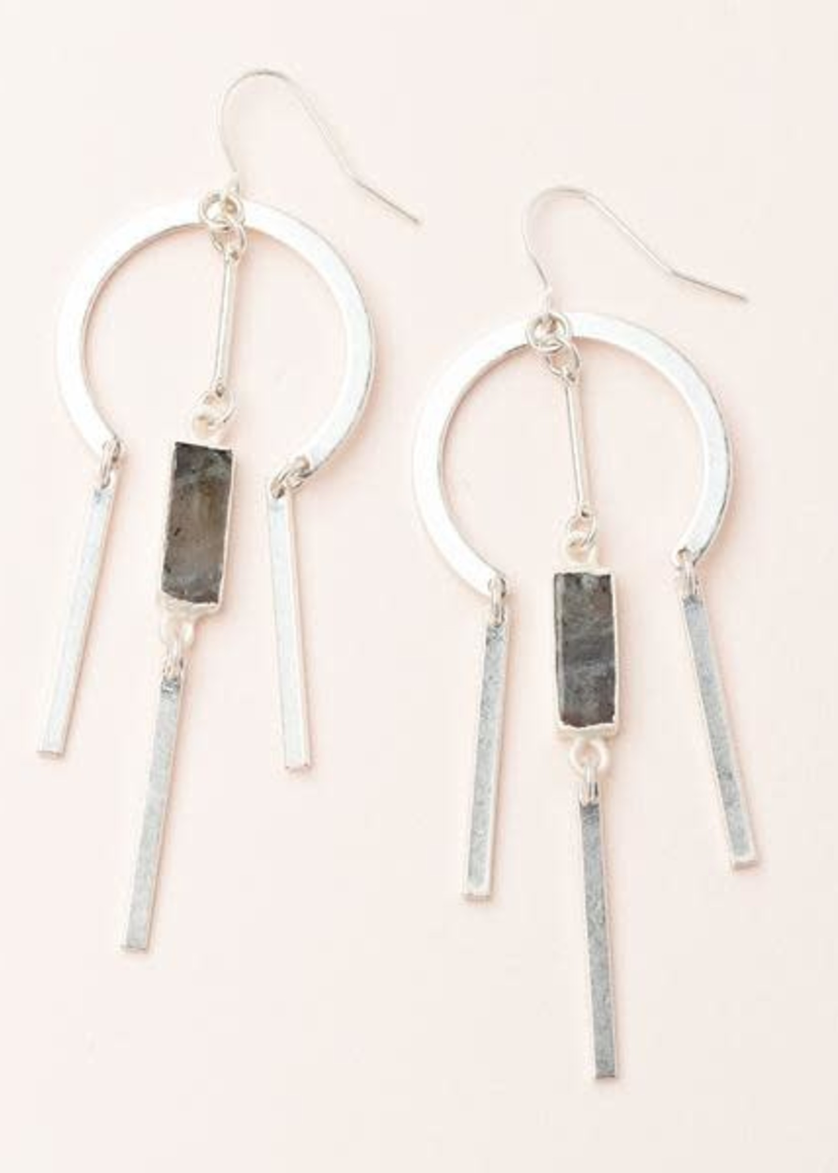 Scout Curated Wears Scout | Dreamcatcher Stone Earrings - Labradorite/silver