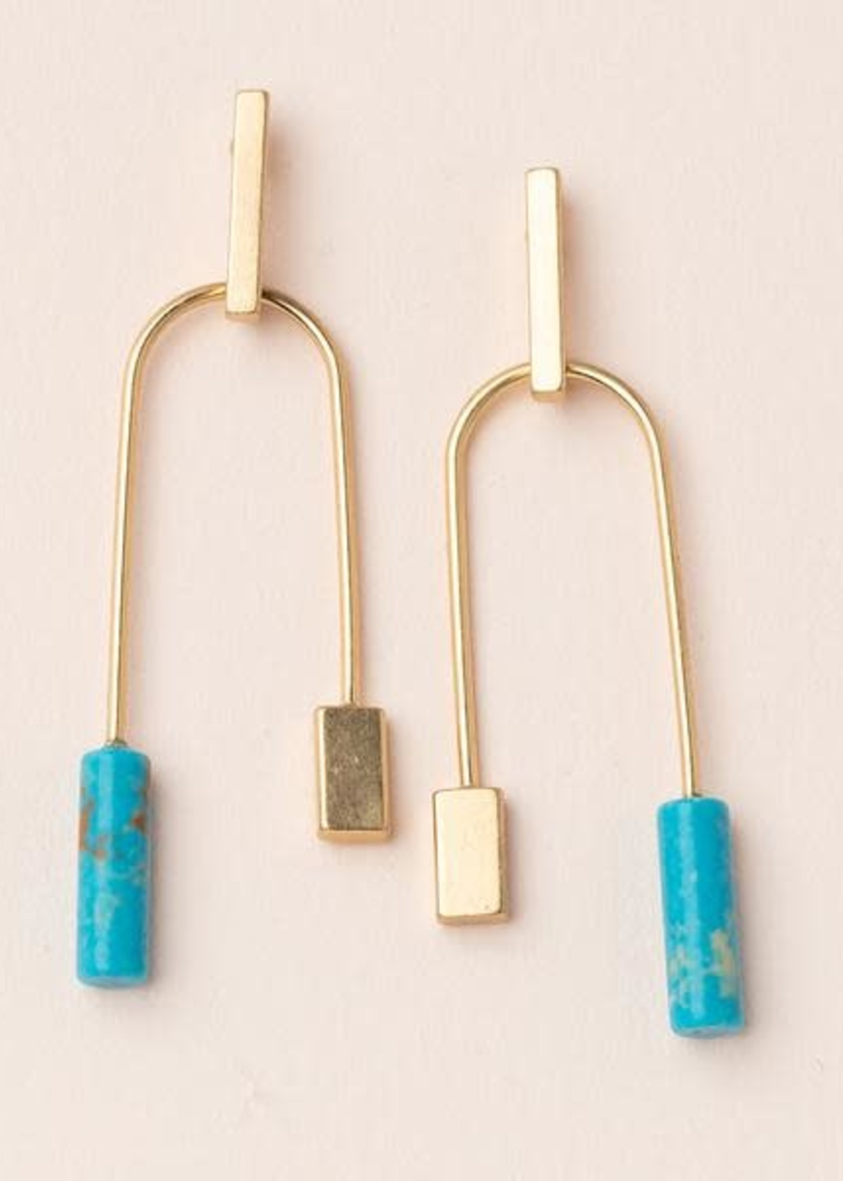 Scout Curated Wears Scout | Stone Balance Earrings - gold/turquoise