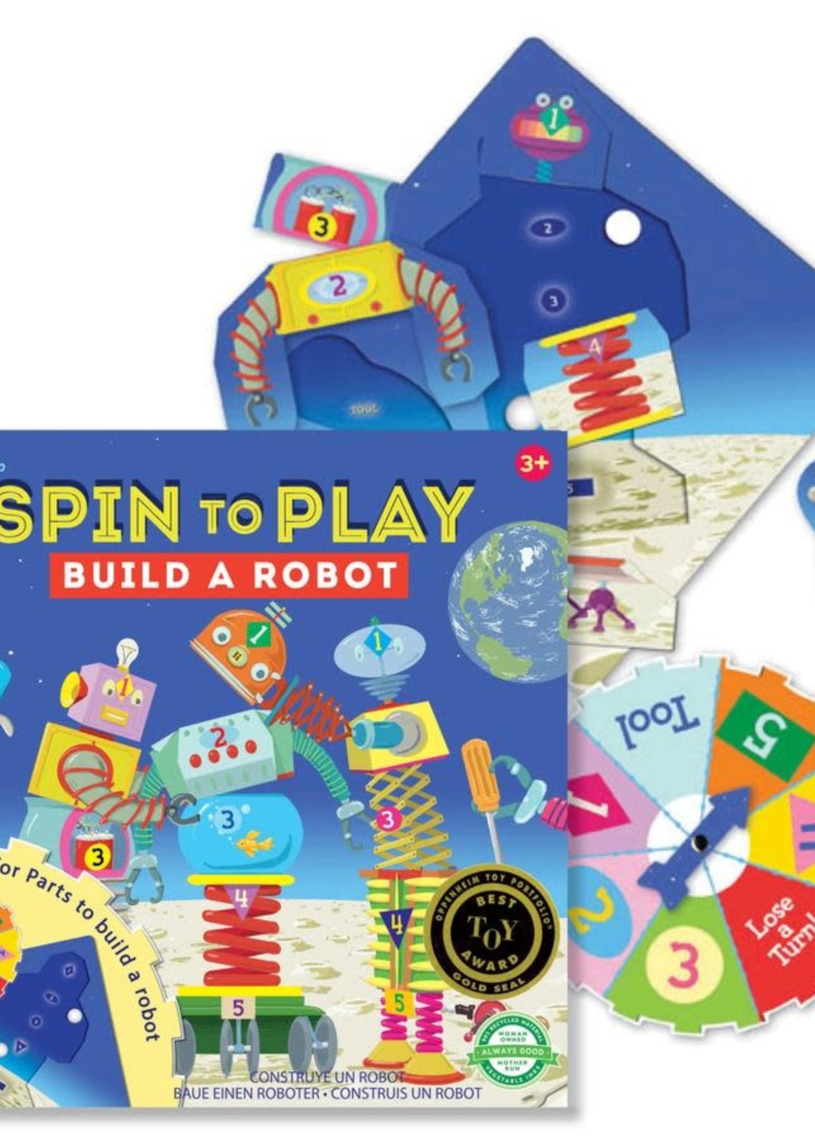 Eeboo Spin to Play | Build a Robot