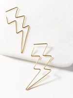 Ink + Alloy Ink + Alloy | lightning bolt wire earring