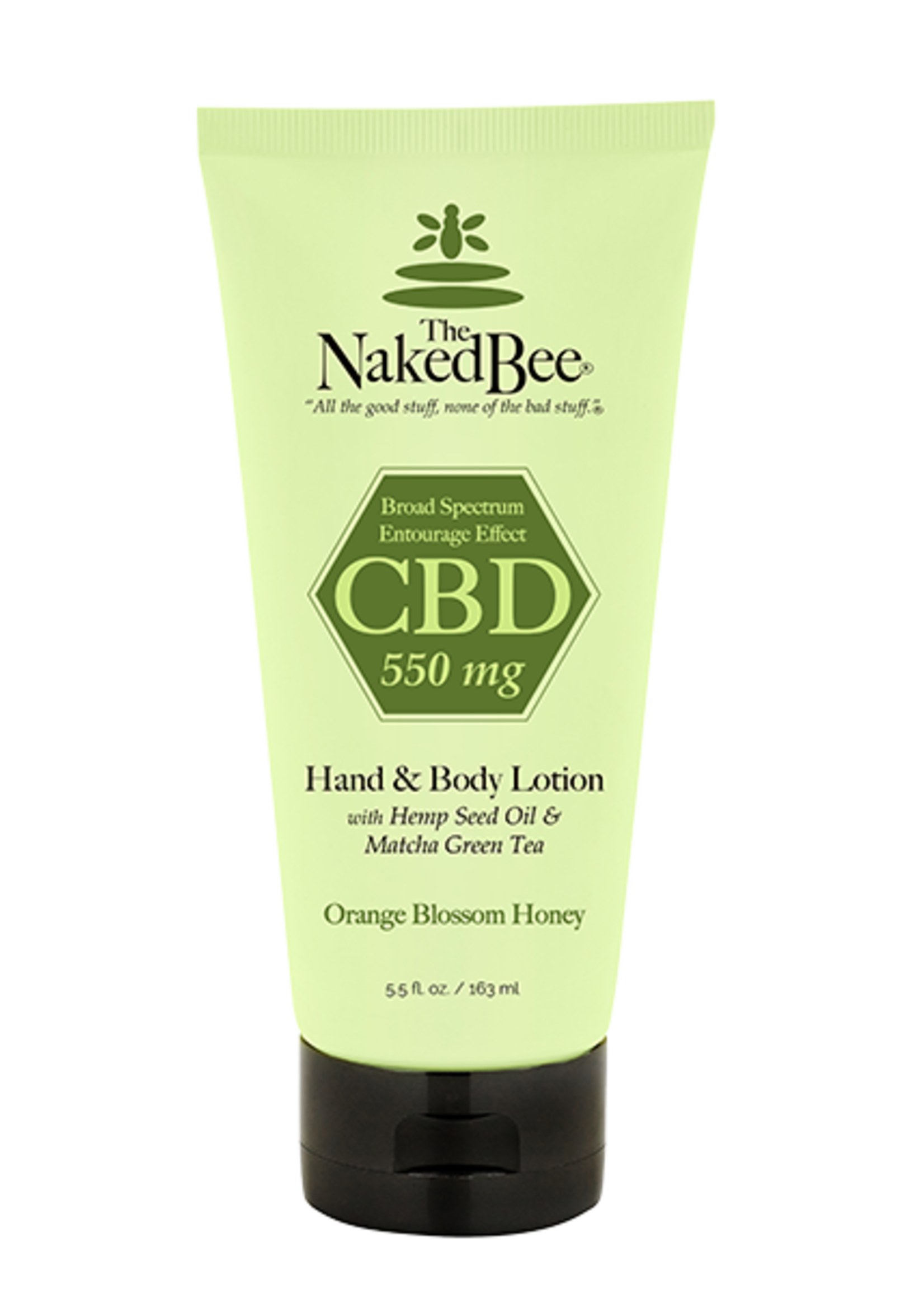 The Naked Bee The Naked Bee | 5.5 oz 550 mg Orange Blossom Honey Broad Spectrum CBD Hand & Body Lotion