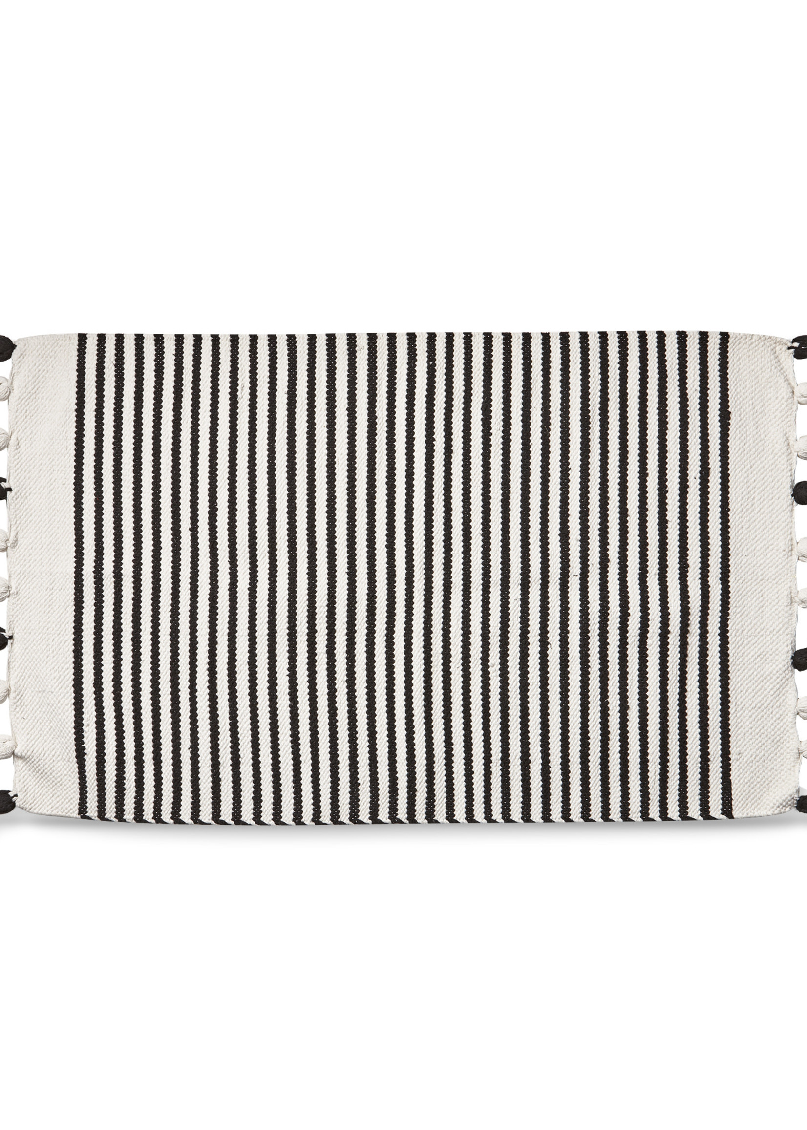 Tag TAG | stripe rug with tassels
