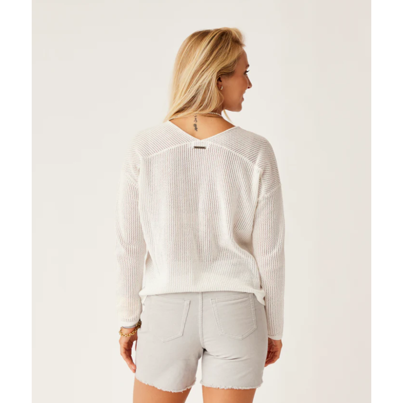 Zella Mesh Pullover Sweater