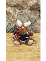 Muffy Moose with Plaid Hat  and Varsity Jacket