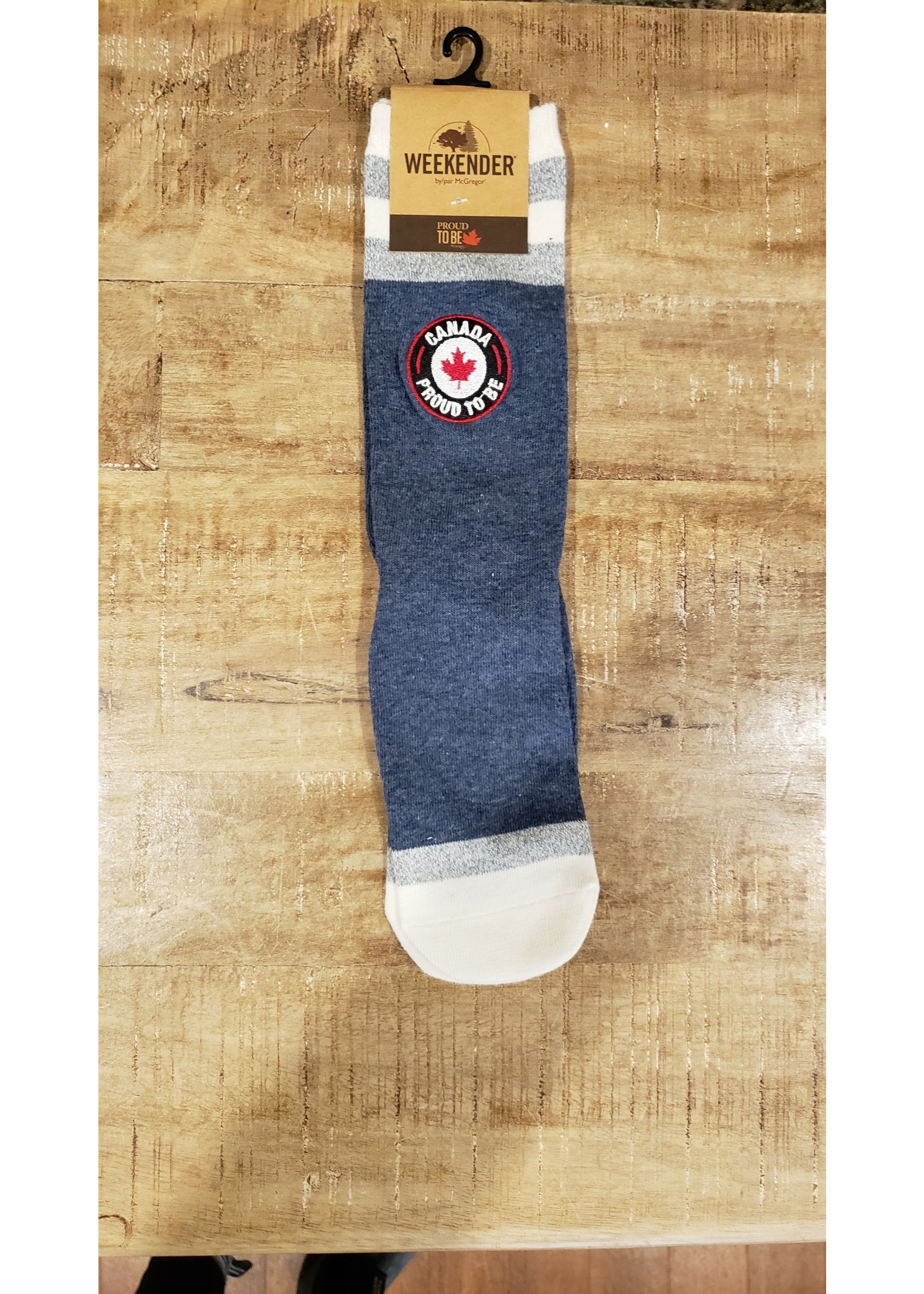 Men's Proud to be Canadian Tube Socks-Denim
