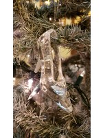 Acrylic Shoe Ornament with Glitter