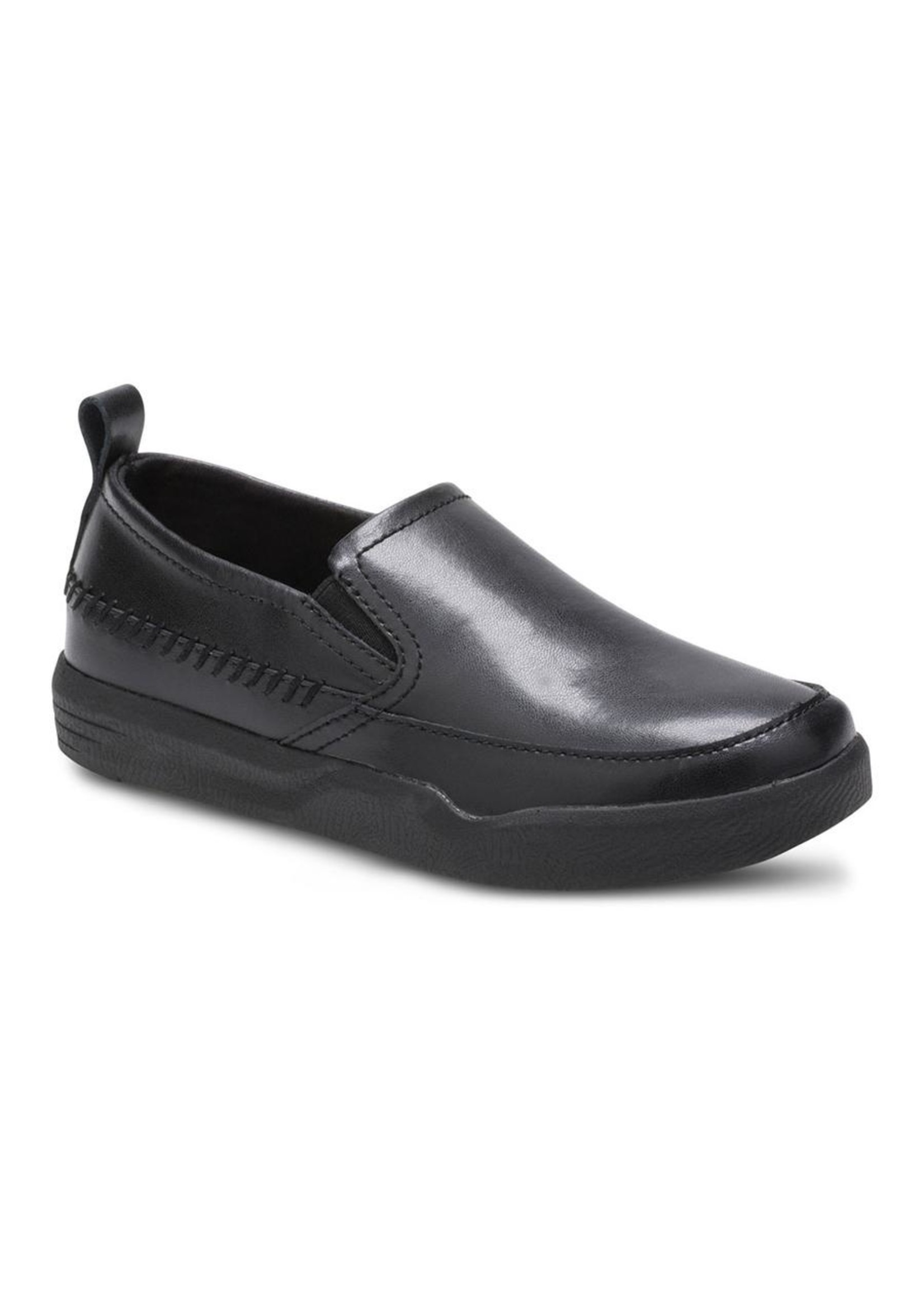 Boys Hush Puppies Slip On Uniform Shoe