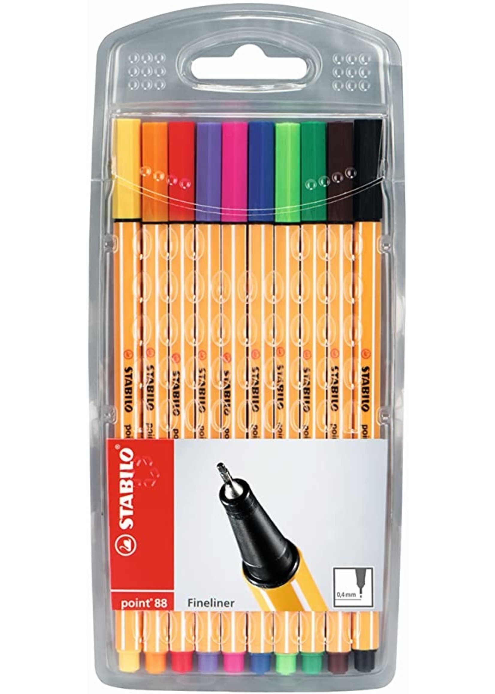 STABILO Stabilo "Point 88" Ultra Fineliner Marker Set - 10pk