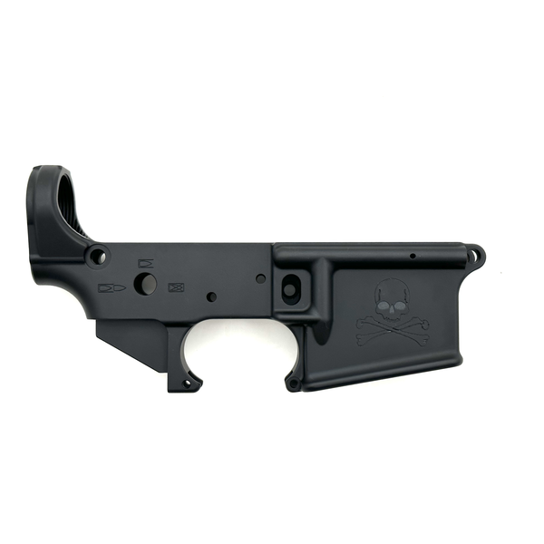 Sam Diego Tactical Privateer AR15 Stripped Lower Receiver, MULTI Cal - Anodized Black