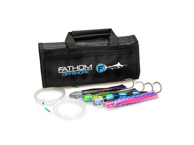 Fathom Offshore MEAT-FISH PRE-RIGGED TROLLING LURES 4 PACK