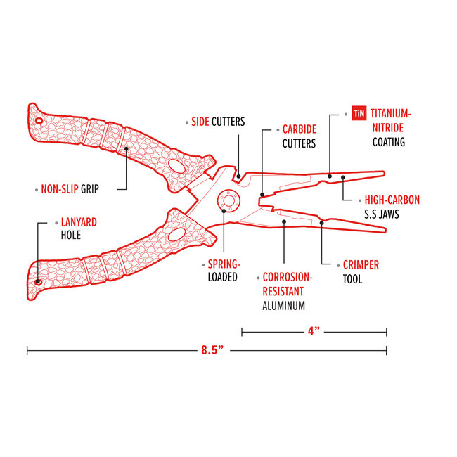 Bubba Blade Fishing Plier 8.5"