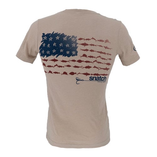 Snatch American Fish Flag T-Shirt Men's