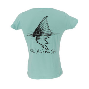 Fishing Ain't For Sissies Redfish Tail T-Shirt - Women's