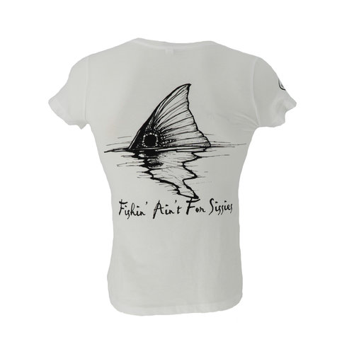 Fishing Ain't For Sissies Redfish Tail T-Shirt - Women's