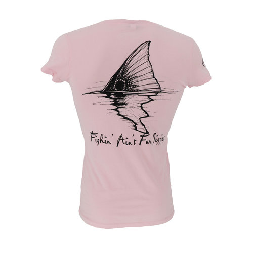 Fishing Ain't For Sissies Redfish Tail T-Shirt - Women's