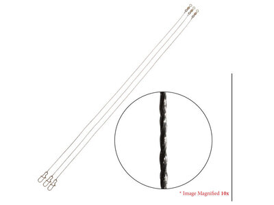 BOONE BAIT 18" 40Lb Test Tungsten Leaders 3 Pack (06689) BOONE BAIT 18" 40Lb Test Tungsten Leaders 3 Pack (06689)