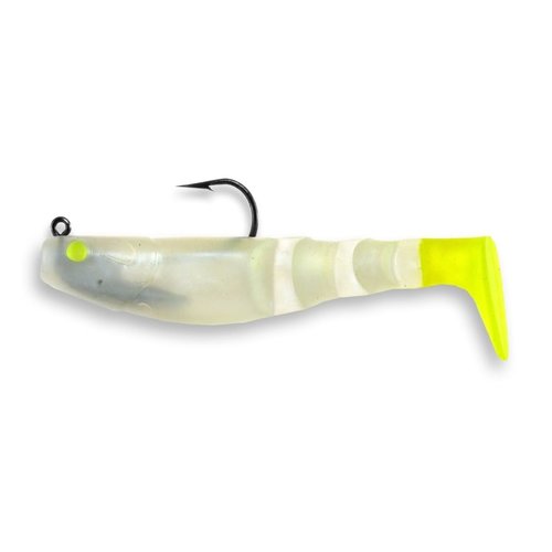 Egret Baits Vudu Mambo Mullet Pearl/Chart Tail 4 inch 1/2 oz (2pk) Egret Baits Vudu Mambo Mullet Pearl/Chart Tail 4 inch 1/2 oz (2pk)