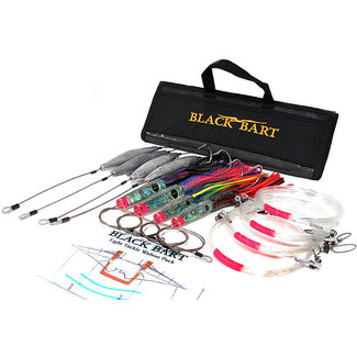 Black Bart WAHOO RIGGED LIGHT PACK 30-50 lb TACKLE  Single Hook