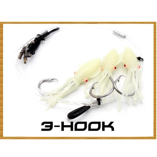 Tormenter 3 Hook Deep Drop Rig (Squid)