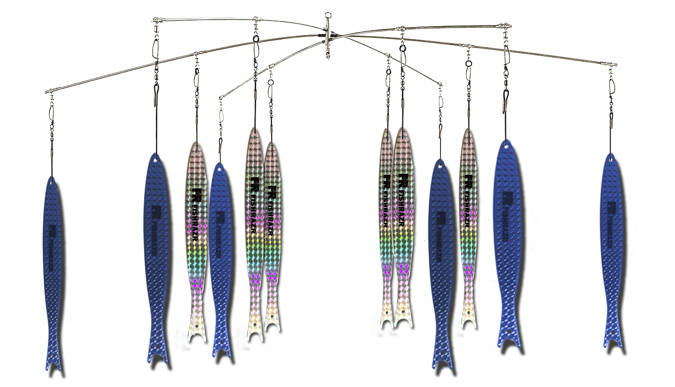 Fish Razr StickZ Dredge Kits Thin Pink Silver Florida Watersports
