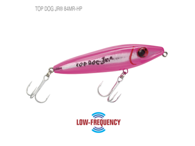 Mirrolure Top Dog Jr 84MR Surface Walker - Blk Back - Orange Belly - Chartreuse