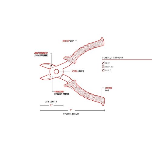 Bubba Blade 7" Stainless Steel Wire Cutters