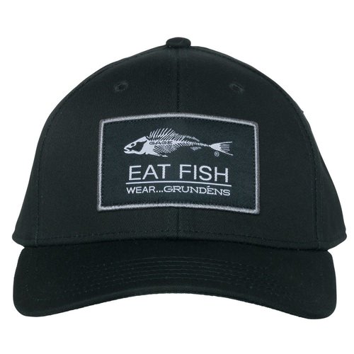 Grundens Eat Fish Trucker Hat Black