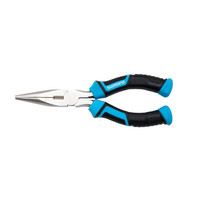 Brutas Silver Nickel Long Nose Pliers 6"