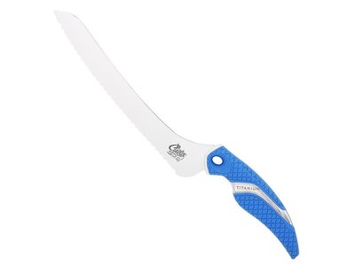 Cuda 9" Titanium Bonded Offset Serrated Knife