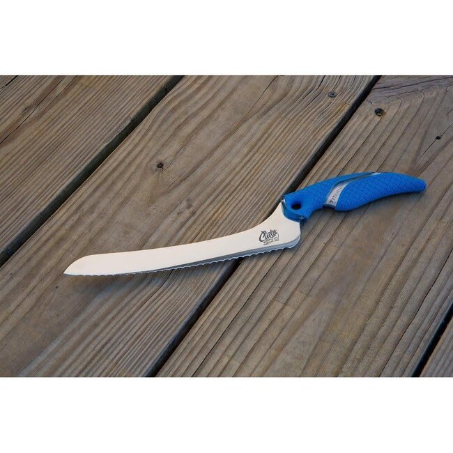 Cuda 9" Titanium Bonded Offset Serrated Knife