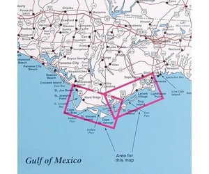 Top Spot Port St. Joe to Apalachicola Fishing Map - Florida Watersports