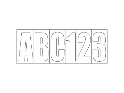 Invincible Marine Boat Letter Kit White 3"