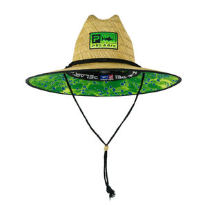 Pelagic Baja Straw Sunhat Dorado Green