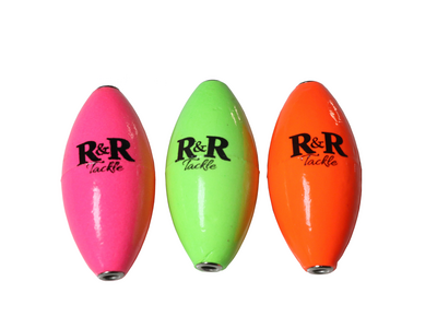 R & R Tackle KITE FLOATS 3 pack / Pink Orange and Lime