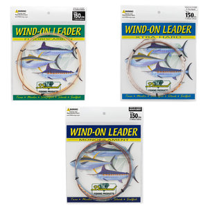 400Lb 25' Smoke Blue Diamond 90007 Monofilament Wind On Leader