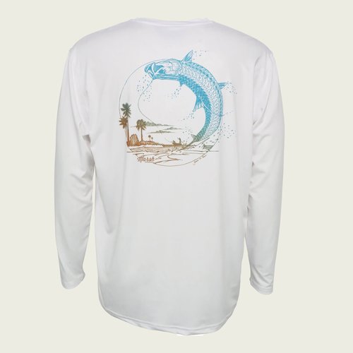 Marsh Wear Low Country Silver LS Performance Shirt