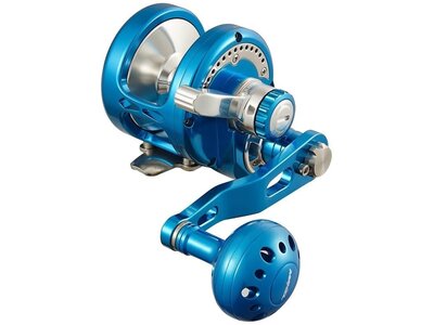 Maxel OCEANMAX SINGLE SPEED LEVER DRAG JIGGING REELS OM16 - Blue/Silver Maxel OCEANMAX SINGLE SPEED LEVER DRAG JIGGING REELS OM16 - Blue/Silver