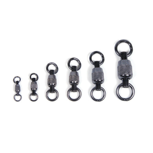 9KM DWLIFE Ball Bearing Swivels Copper Stainless Steel Solid Welded Ring  Black Nickel High Strength Connector Saltwater Freshwater Fishing Tackle -  Yahoo Shopping