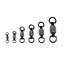 KROK Stainless Steel Dual Rotation Ball Bearing Swivels 10 Pack